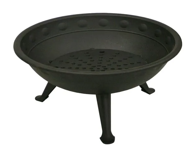 invicta-iowa-brasero-jardin-acier-noir-bois image 1