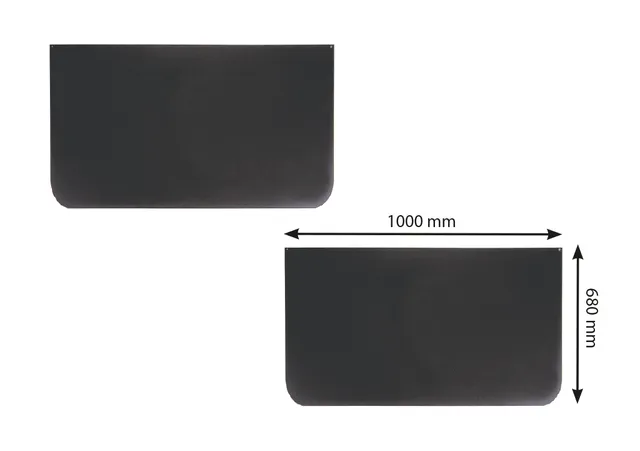bronpi-639-n-plaque-de-sol-frontale-noire-1000-mm image 1