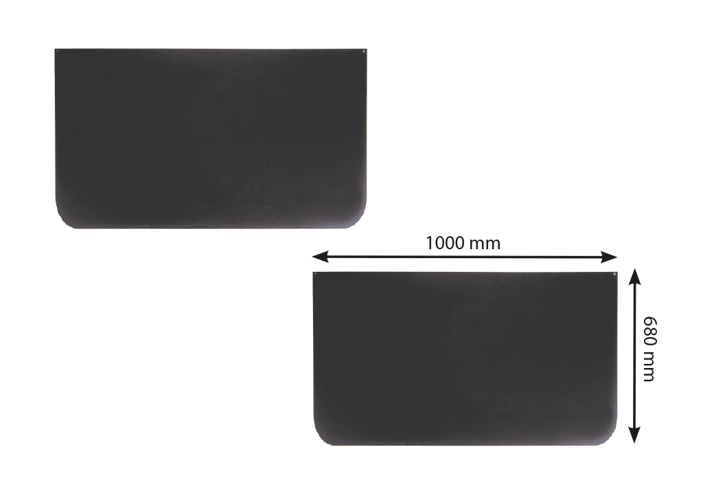 bronpi-639-n-plaque-de-sol-frontale-noire-1000-mm image 1
