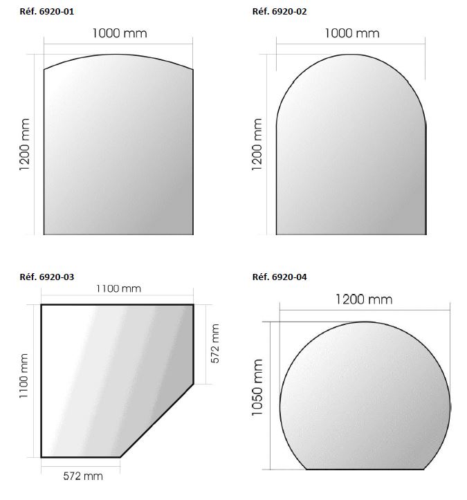 invicta-p692003-plaque-en-verre-protection-sol image 1